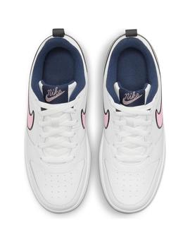 Zapatilla Niña Nike Court Borough Low Blanco/Rosa