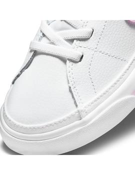 Zapatilla Niña Nike Court Legacy Blanco/Rosa