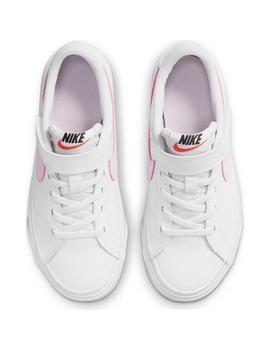 Zapatilla Niña Nike Court Legacy Blanco/Rosa