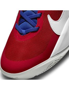 Zapatilla Niño NIke Team Hustle Azul Roja