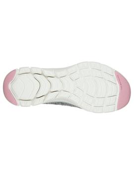 Zapatilla Mujer Skechers Flex Appeal 4.0 Gris
