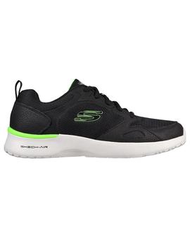 Zapatilla Hombre Skechers Skech-Air Negro/Verde