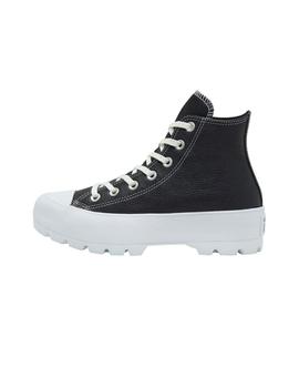 Zapatilla Mujer Converse Lugged Piel Negra