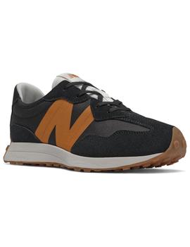 Zapatilla Niño New Balance 327 Negra Naranja