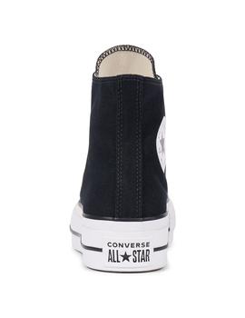 zapatilla converse plataforma negra
