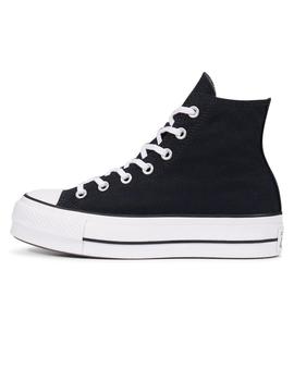 zapatilla converse plataforma negra