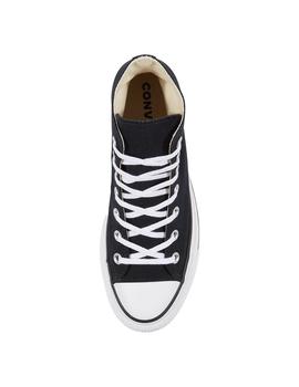 zapatilla converse plataforma negra