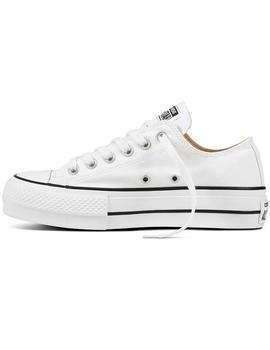 Zapatilla Converse Mujer Plataforma Blanca Baja T