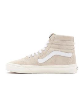 Zapatilla Mujer Vans Sk8-Hi Pig Suede Crema