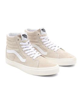 Zapatilla Mujer Vans Sk8-Hi Pig Suede Crema