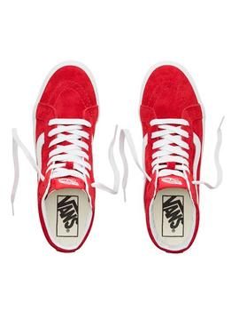 Zapatillas Vans Sk8-Hi Mujer Rojo