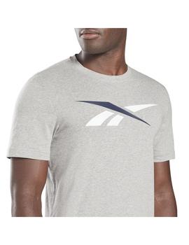 Camiseta Hombre Reebok Vector Logo Gris