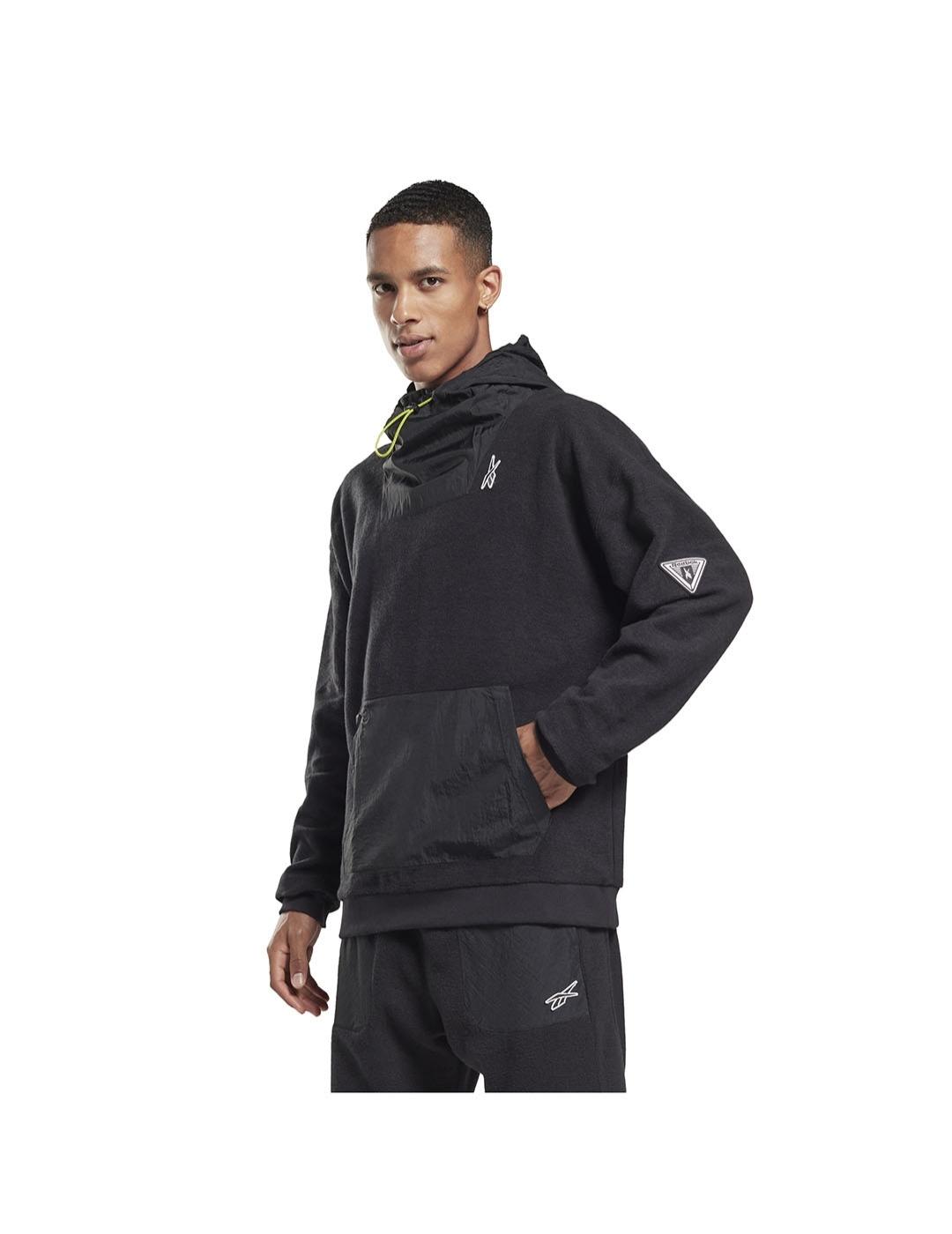 REEBOK SUDADERA MYT NEGRO HOMBRE