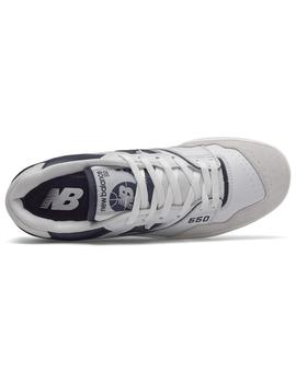 Zapatilla Hombre New Balance 550 Blanco Marino