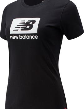 Camiseta Mujer New Balance Negra