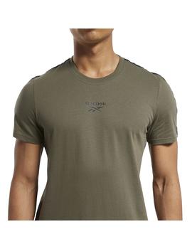 Camiseta Hombre Reebok Tape Verde