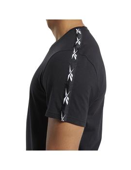 Camiseta Hombre Reebok Tape Negra