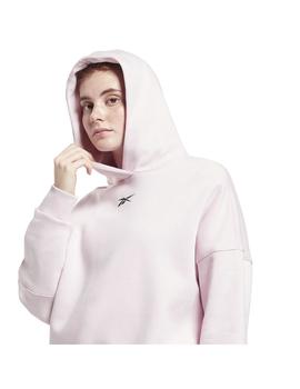 Sudadera Mujer Reebok Retro Oversized  Rosa