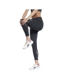 Malla Mujer Reebok Running Printed Negro