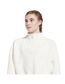 Sudadera Mujer Reebok New Fashion Crema