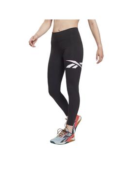 Malla Mujer Reebok Vector Negra Rosa