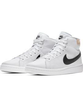 Zapatilla Hombre Nike Court Royale2 Mid Blanca Negra