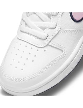 Zapatilla Niña Nike Court Borough Blanca Rosa