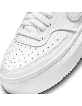 Zapatilla Mujer Nike Court Vision Plt Blanca