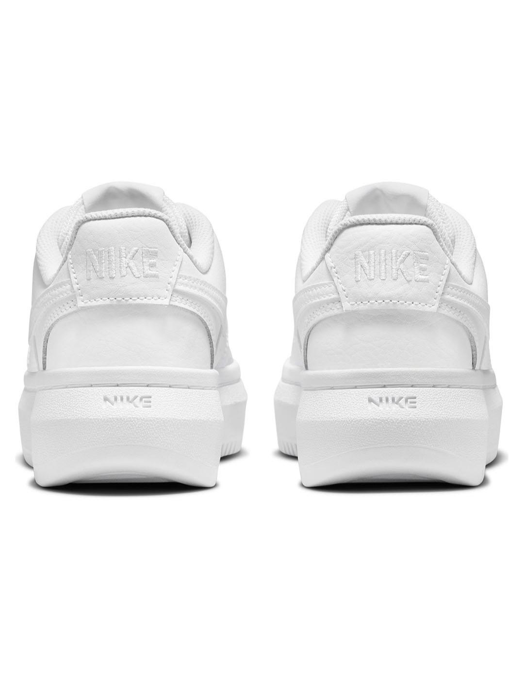Zapatilla Mujer Nike Court Vision Plt Blanca