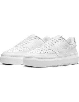 Zapatilla Mujer Nike Court Vision Plt Blanca