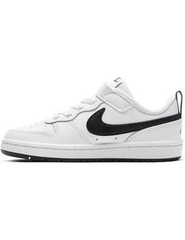 Zapatilla Niño Nike Court Boirough Blanco Negro