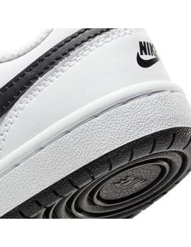 Zapatilla Niño Nike Court Boirough Blanco Negro