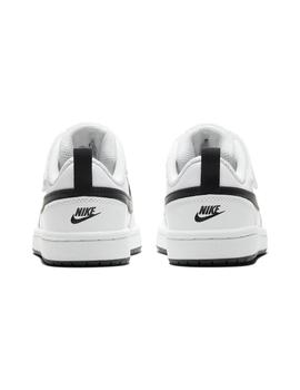 Zapatilla Niño Nike Court Boirough Blanco Negro