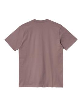 Camiseta Hombre Carhartt WIP Script Rosa