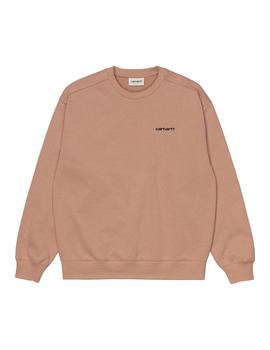 Sudadera Mujer Carhartt WIP Script Embrioidery Marron