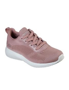 Zapatilla Mujer Skechers Bobs Squad Rosa