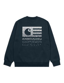 Sudadera Hombre Carhartt WIP Fade State Marino