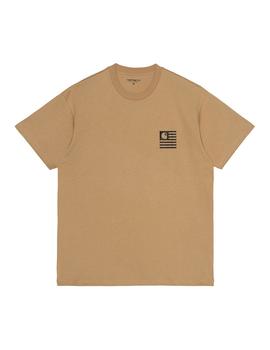 Camiseta Hombre Carhartt WIP Fade State Marrón