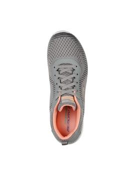 Zapatilla Mujer Skechers Bountiful Gris/Coral