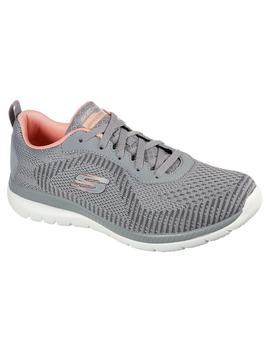 Zapatilla Mujer Skechers Bountiful Gris/Coral