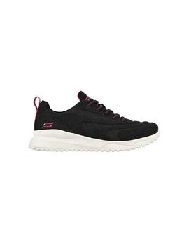 Zapatilla Mujer Skechers Bobs Sports Squad 3 Negro