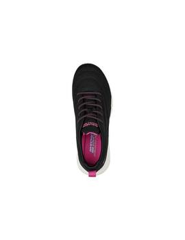 Zapatilla Mujer Skechers Bobs Sports Squad 3 Negro