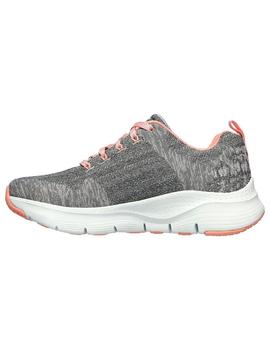 Zapatilla Mujer Skechers Arch Fit Gris/Rosa