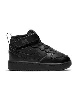 Zapatilla Niño Nike Court Borough Mid 2 Negro