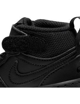 Zapatilla Niño Nike Court Borough Mid 2 Negro