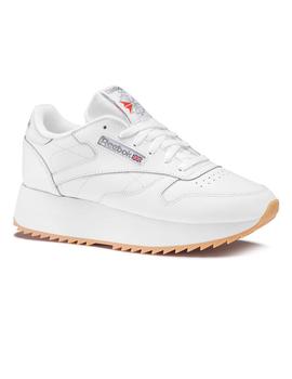 lotería Campeonato Leve Zapatilla Mujer Reebok Classic Leather Double Blanca