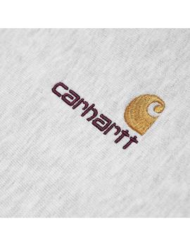 Sudadera Hombre Carhartt WIP HalfZip American Gris