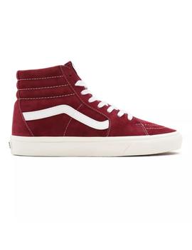 Zapatilla Unisex Vans Sk8-Hi Suede Granate