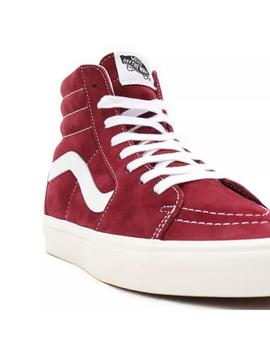 Zapatilla Unisex Vans Sk8-Hi Suede Granate