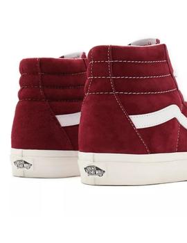 Zapatilla Unisex Vans Sk8-Hi Suede Granate